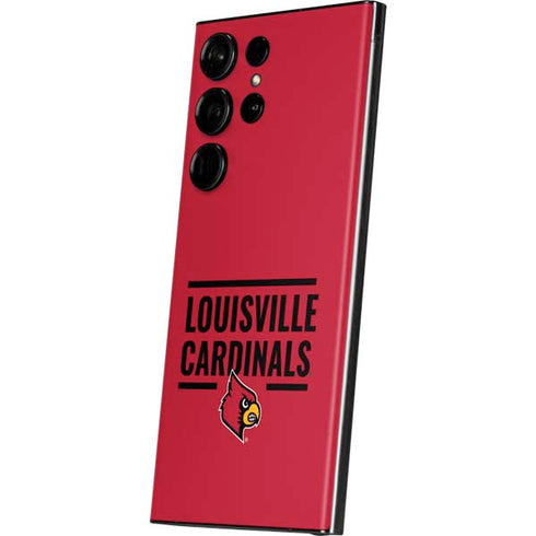 University of Louisville Cardinals Striped Galaxy Skins